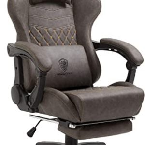 Dowinx Gaming Chair Office Chair PC Chair with Massage Lumbar Support, Vantage Style PU Leather High Back Adjustable Swivel Task Chair with...